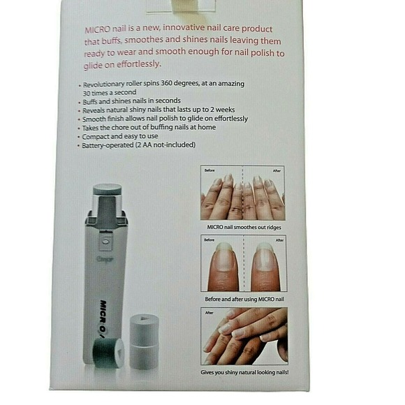 Emjoi Micro Nail Polisher Buffs Smooths Shines Get Healthy Nails Home Care Kit - Picture 4 of 12